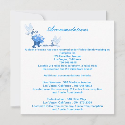 ドーブ カスタム 封筒カード 招待状 (正面)