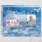 ドーブ&スカイ葬儀テンプレート (正面/裏面)