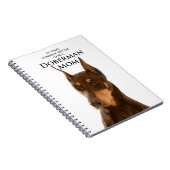 ドーベルマン犬のお母さんのノート ノートブック (右側)