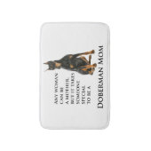 ドーベルマン犬のお母さんのバス・マット バスマット (正面縦)