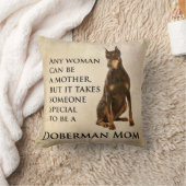 ドーベルマン犬のお母さんの枕 クッション (ブランケット)