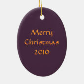 ドーベルマン犬のカスタマイズ可能なオーナメント セラミックオーナメント (裏面)