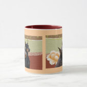 ドーベルマン犬のカップルのマグ マグカップ (中央)