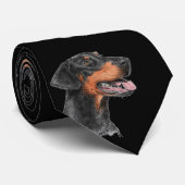 ドーベルマン犬のタイ ネクタイ (ロール)