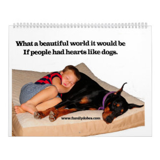 ドーベルマン犬のミームのカレンダー カレンダー