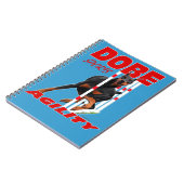 ドーベルマン犬の敏捷のノート ノートブック (左側)