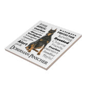 ドーベルマン犬の特性のセラミックタイル タイル (側面)