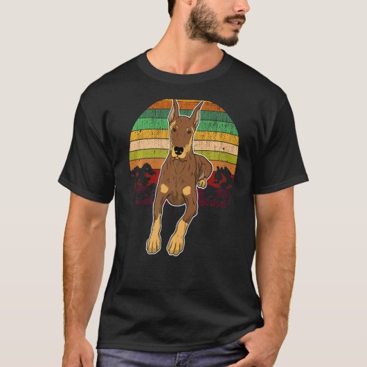 ドーベルマン犬の種類 126 Tシャツ (正面)