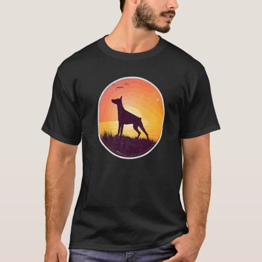 ドーベルマン犬の種類 13 Tシャツ (正面)
