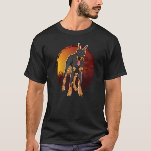 ドーベルマン犬の種類 63 Tシャツ (正面)