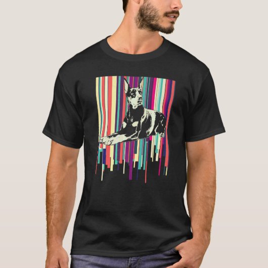 ドーベルマン犬の種類 8 Tシャツ (正面)
