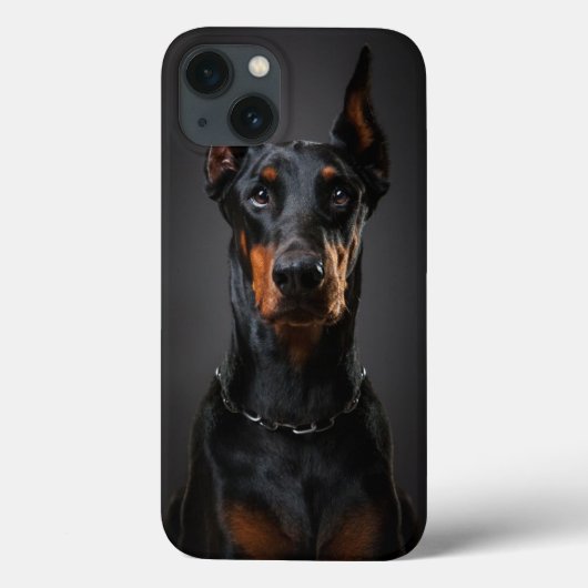 ドーベルマン犬のiPhoneの場合 Case-Mate iPhoneケース (裏面)