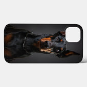 ドーベルマン犬のiPhoneの場合 Case-Mate iPhoneケース (裏面 (横))