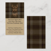 ドーベルマン犬のSwirlfaceのギフト 名刺 (正面/裏面)