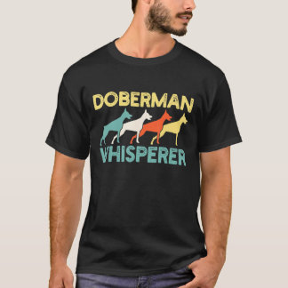 ドーベルマン犬レトロ Tシャツ
