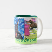 ドーベルマン犬愛 ツートーンマグカップ (正面右)