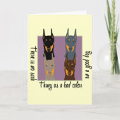 ドーベルマン犬色 カード (正面)