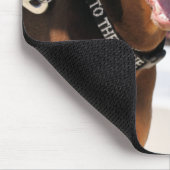 ドーベルマン犬-骨への赤悪い状態 マウスパッド (コーナー)