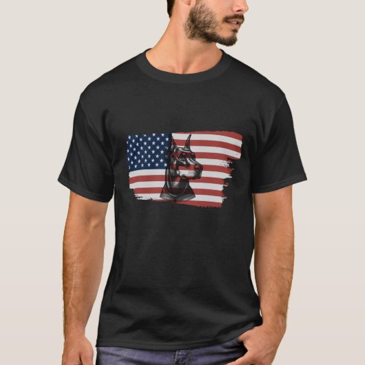 ドーベルマン アメリカン Tシャツ (正面)