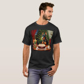 ドーベルマン クリスマス Tシャツ (正面フル)