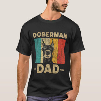 ドーベルマン・ダッド レトロ ドーベルマン・ピンシャー Tシャツ