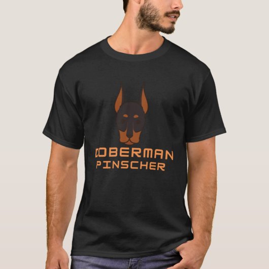 ドーベルマン ドーベルマンを表現 Tシャツ (正面)