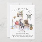 ドーベルマン・ピンシャー引越しのお知らせ 案内状 (正面)