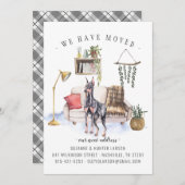 ドーベルマン・ピンシャー引越しのお知らせ 案内状 (正面/裏面)