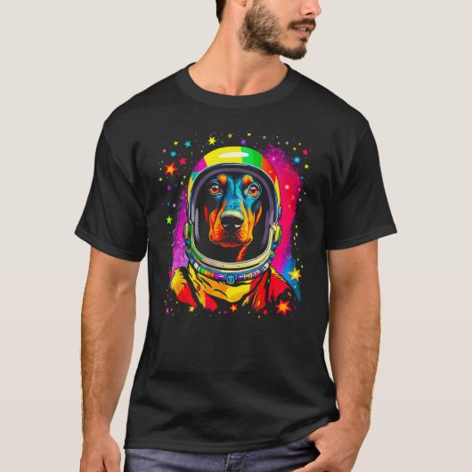 ドーベルマン・ピンシャー デザイン Tシャツ (正面)