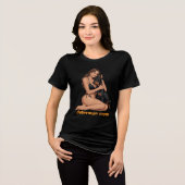 ドーベルマン・ママ トライブレンドTシャツ (正面全面)