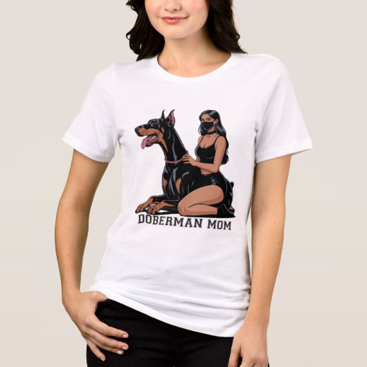 ドーベルマン ママ トライブレンドTシャツ (正面)