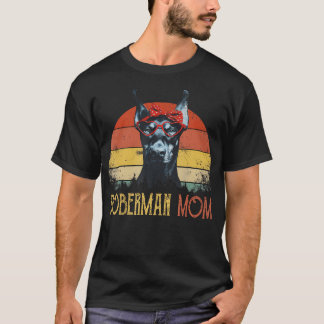 ドーベルマン・ママ・ドッグ・レトロ・ヴィンテージ Tシャツ