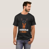 ドーベルマン ママ ドビー 犬 ガールズ レディース Tシャツ (正面フル)