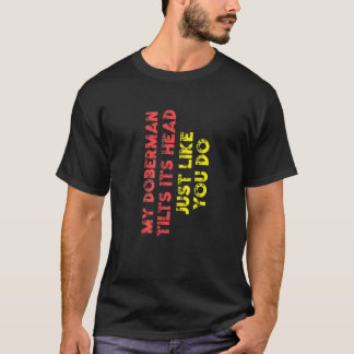 ドーベルマン ママ パパ 犬 女性 男性 子供 Tシャツ