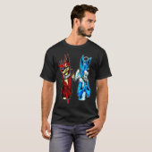 ドーベルマン 天使と悪魔 Tシャツ (正面フル)