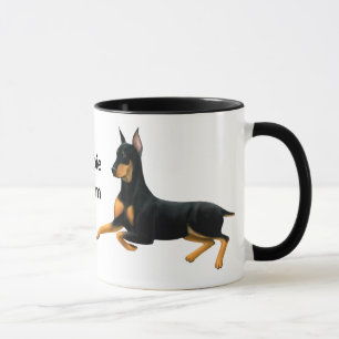 ドーベルマン(犬)のお母さんの(犬)ドーベルマン・ピンシェル犬のマ マグカップ