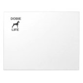 ドーベルマン(犬)寿命 ノートパッド (正面)