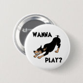 ドーベルマン（犬） -演劇 缶バッジ (正面&裏面)