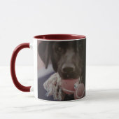 ドーベルマン（犬）犬のマグ15OZのカスタム マグカップ (左)