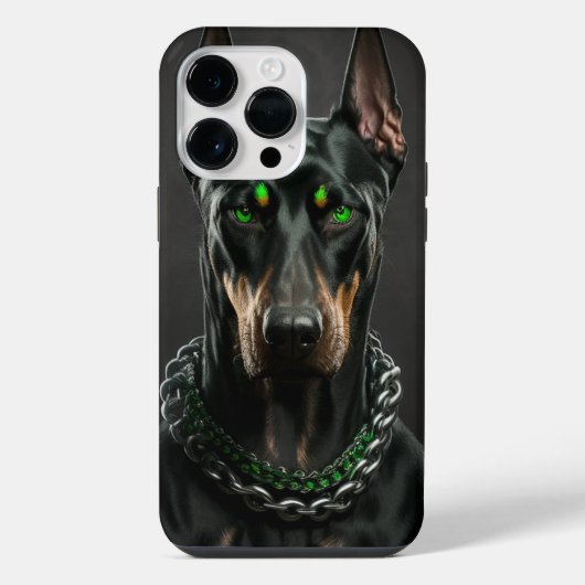 ドーベルマン iPhoneケース iPhone 14 Pro Maxケース (裏面)