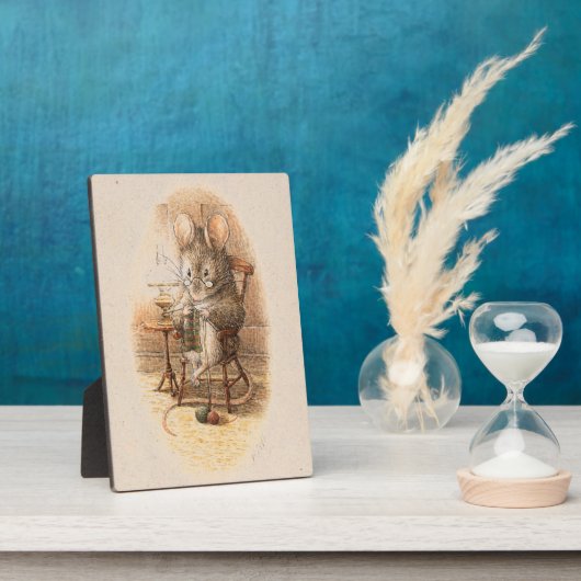 ドーマウス夫人 編み物記念パーティー フォトプラーク (側面)