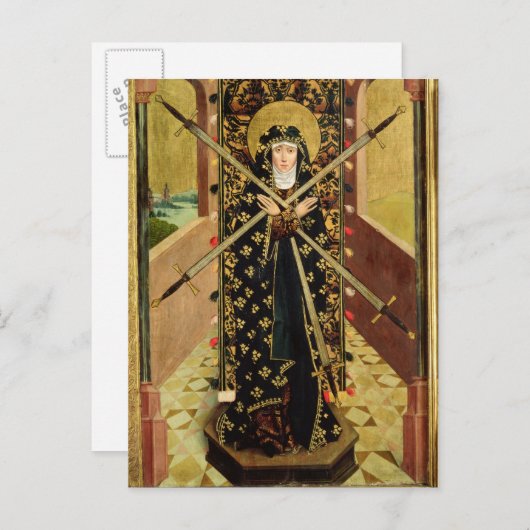ドームの祭壇1499年からの7つの悲哀のヴァージン ポストカード (正面/裏面)