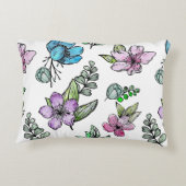ドームエッセンシャル水彩の花をパーソナライズ アクセントクッション (裏面)