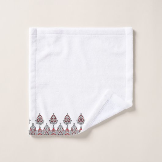 ドームオブインディアパターン(の模様が)あるデザイン バスタオルセット (ウォッシュタオル)