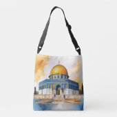 ドームオブザロックウォーターカラーアートショルダーバッグ クロスボディバッグ (裏面)