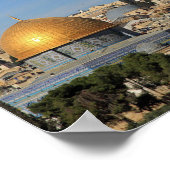 ドームオブザロックinイスラエルのキャンバス印刷 ポスター (角)