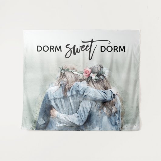 ドームスイートドームカレッジルームメイツウぶら下がったォールズ タペストリー (正面(横))