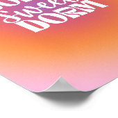 ドームスイートドームサンセットグラディエントオーラポスター ポスター (角)