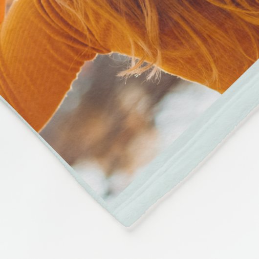 ドームスウィートドルムフォトコラージルームナンバーティール(緑がかった色) フリースブランケット (角)