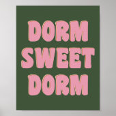 ドームスウィートドームカラフルレタリングピンクグリーン ポスター (正面)